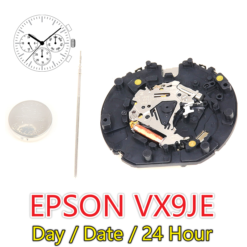 Analog Quartz Watch - VX9JE Multi-Function Movement Japan 3-Hands Watch
