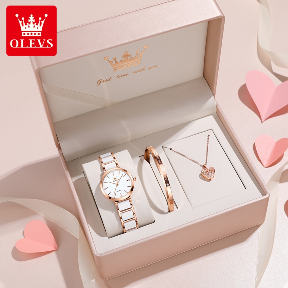 Analog Quartz Watch - OLEVS Women Watch 5877 Luxury Elegant