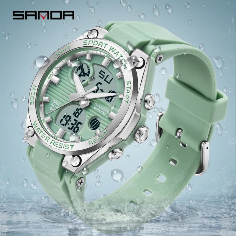 Waterproof Diving Watch - SANDA Brand G Style LED Digital