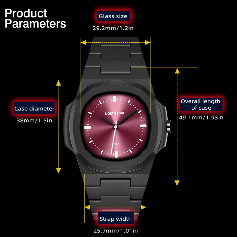 NORTH EDGE Watch for Man New V - Waterproof Diving Watch ulasan dan harga