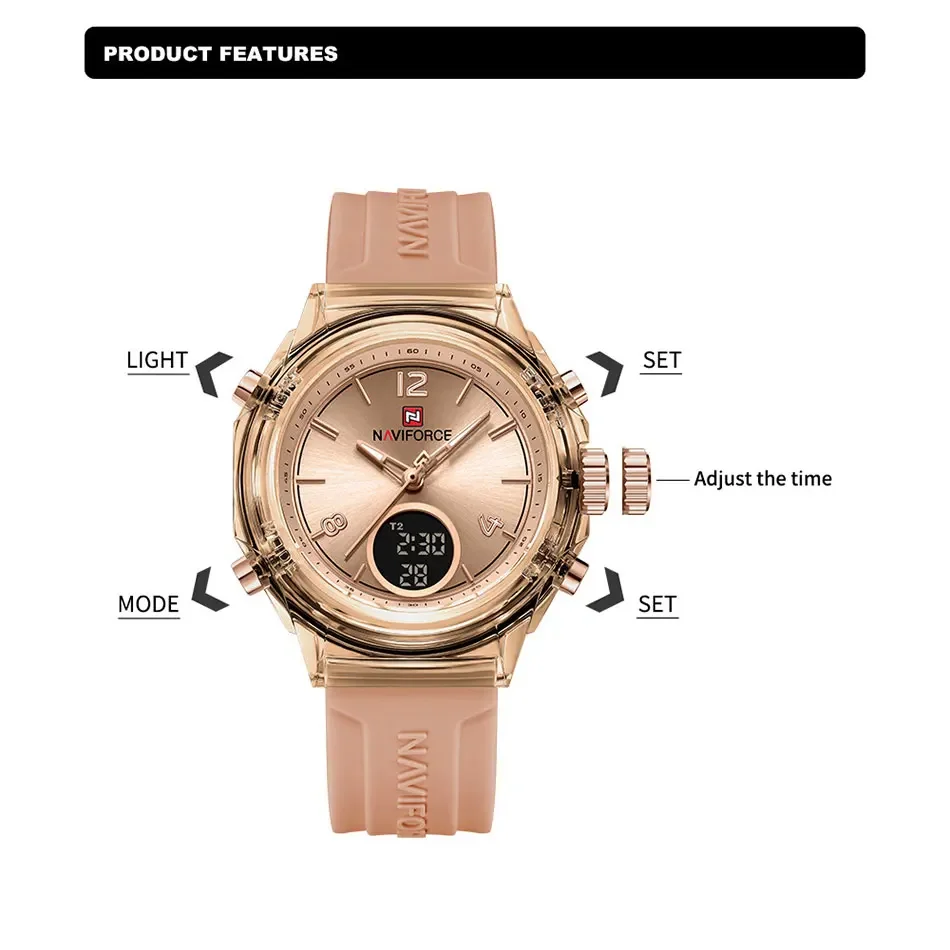 NAVIFORCE NF7109 Quartz Watch  - Waterproof Diving Watch ulasan dan harga