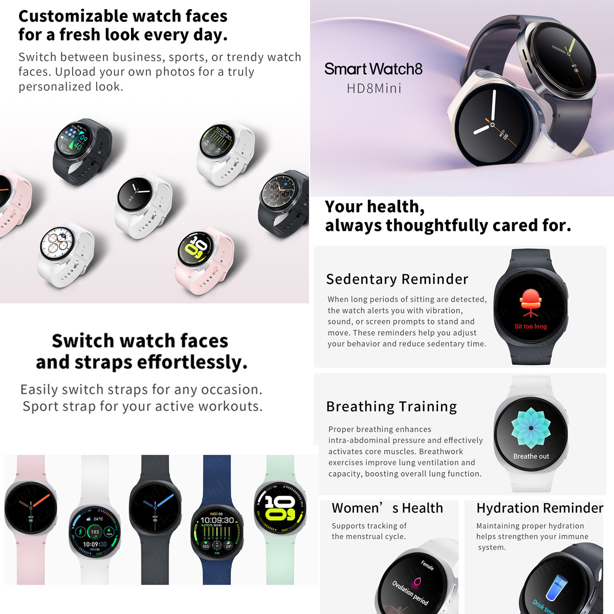 2026 New Watches 8 Mini GPS Tr - Smartwatch Health Watches For Men ulasan dan harga