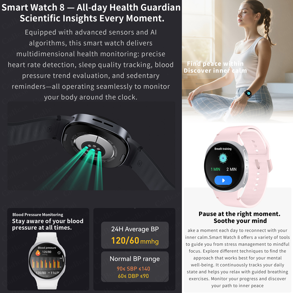 2026 New Watches 8 Mini GPS Tr - Smartwatch Health Watches For Men ulasan dan harga