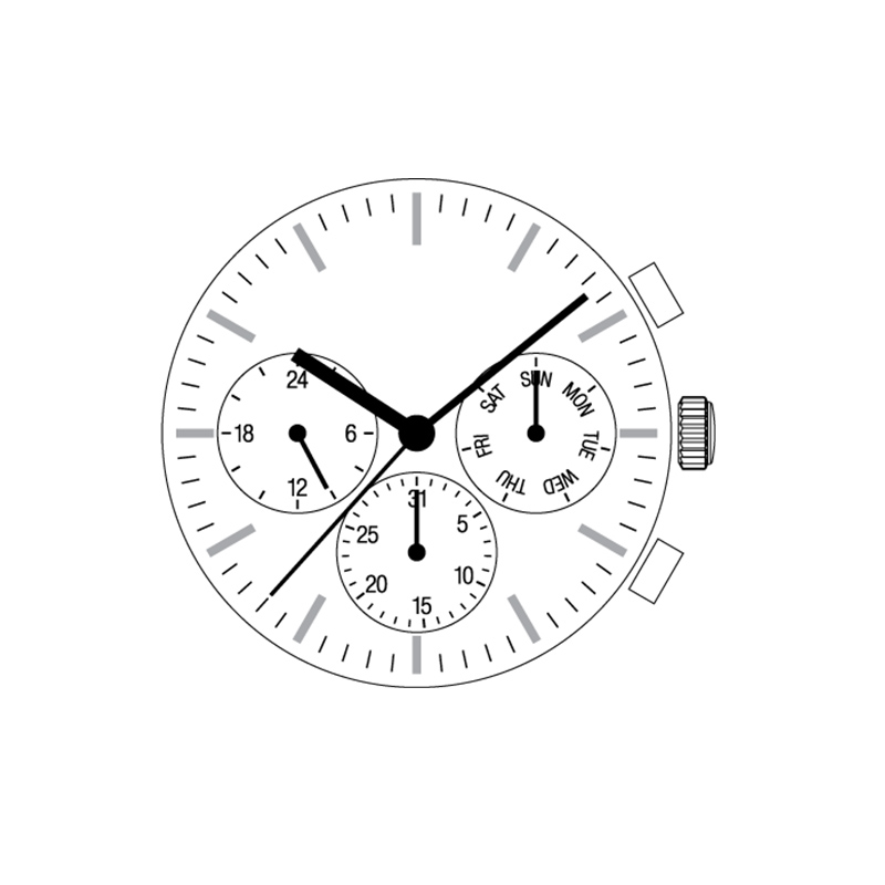 VX9JE Multi-Function Movement  - Analog Quartz Watch ulasan dan harga