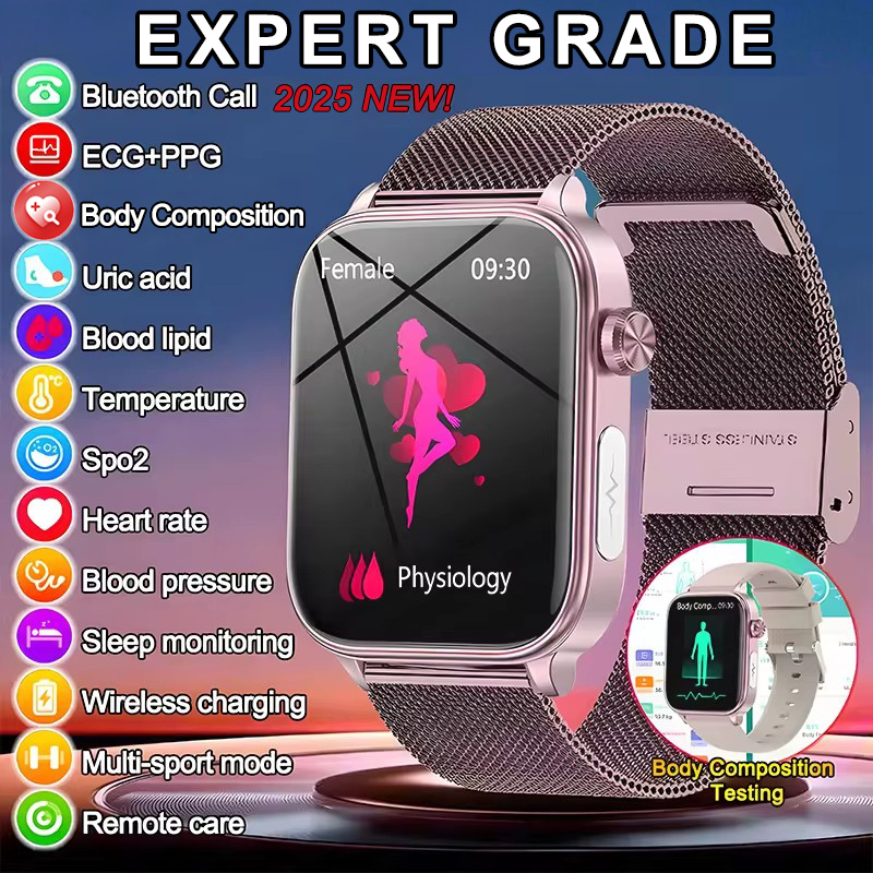 2025 New ECG+PPG Monitoring Sm - Smartwatch Health Watches ulasan dan harga
