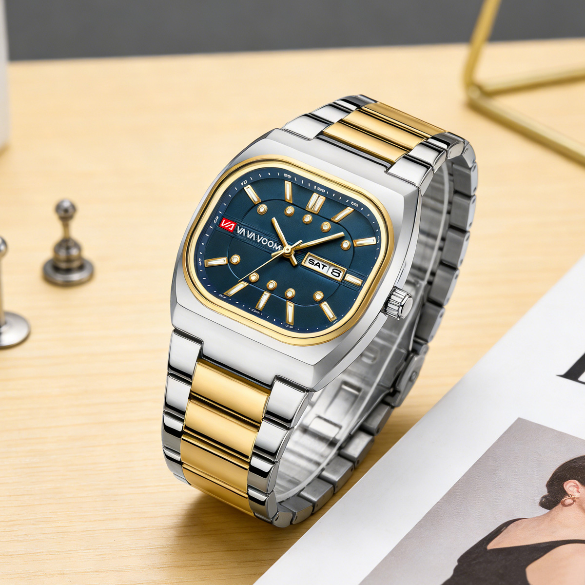 Square New Unique Design Steel - Waterproof Diving Watch ulasan dan harga