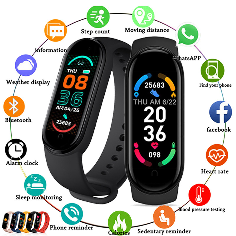 M6 Smart Watch Men Women Sport - Smartwatch Iphone Watches For Women ulasan dan harga
