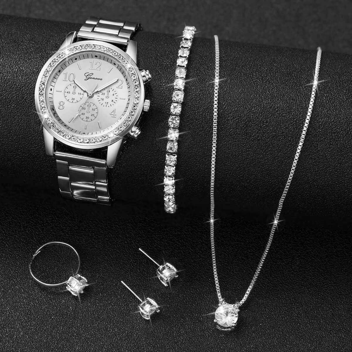 6PCS/Set Fashion Rhinestone Wo - Analog Quartz Watch ulasan dan harga
