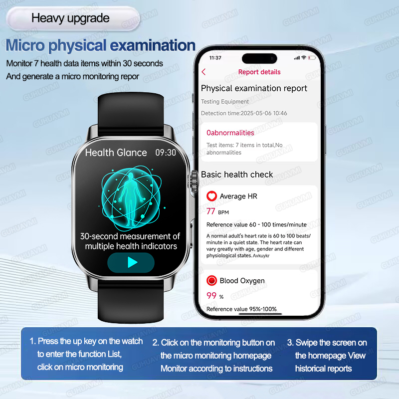 New Health Care AI Doctor Accu - Smartwatch Health Watches ulasan dan harga