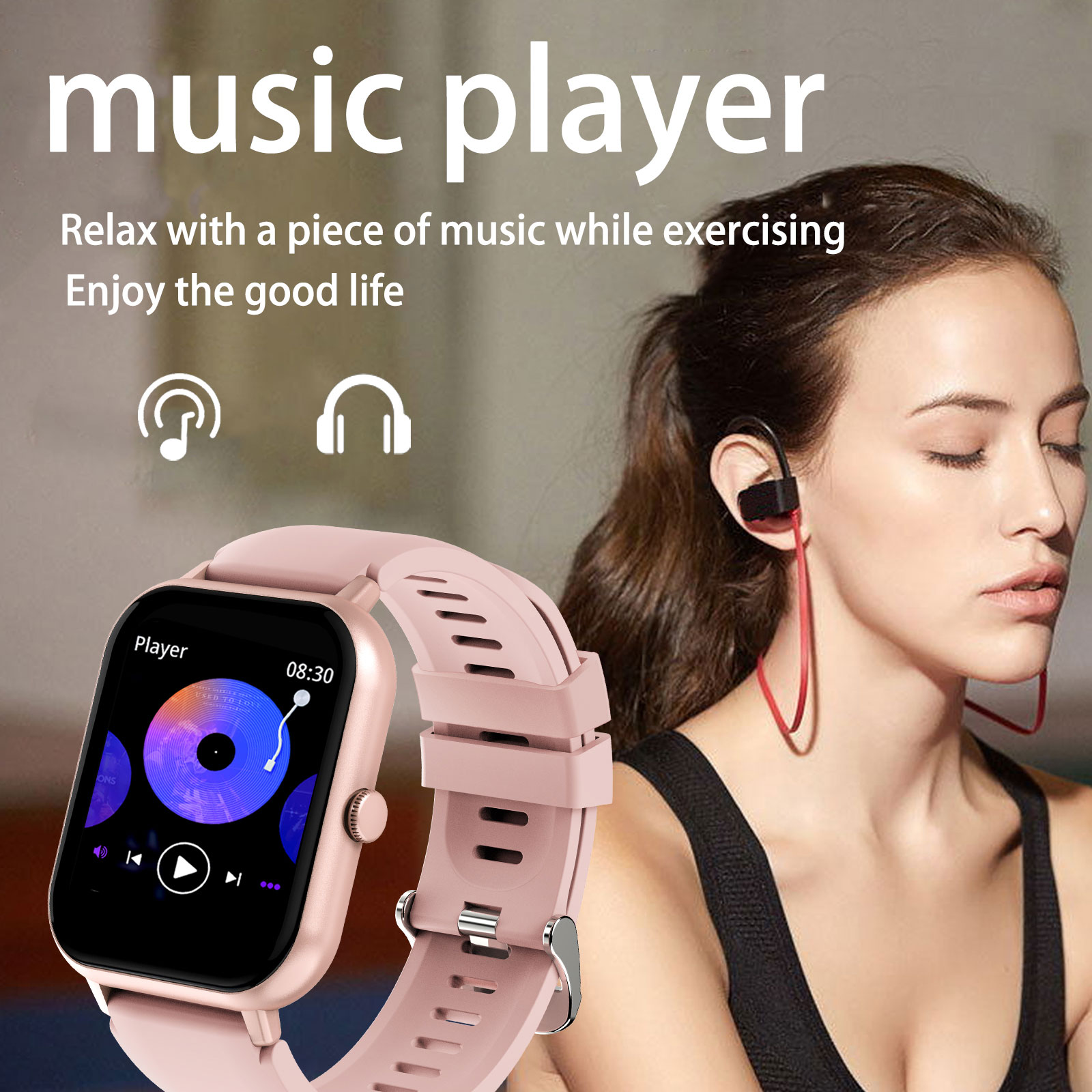 1.44inch Smart watch, wireless - Smartwatch Iphone Watches For Women ulasan dan harga