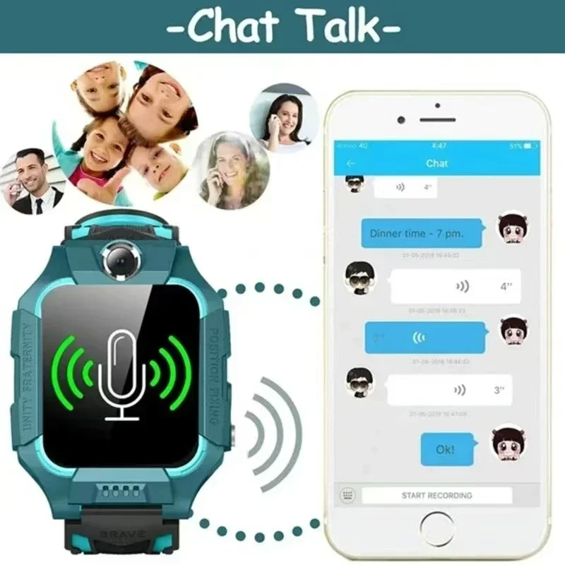 Lenovo 5G Kids Smart Watch Gif - Smartwatch Watches For Kids ulasan dan harga