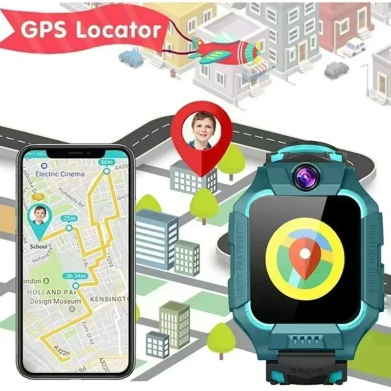 Lenovo 5G Kids Smart Watch Gif - Smartwatch Watches For Kids ulasan dan harga