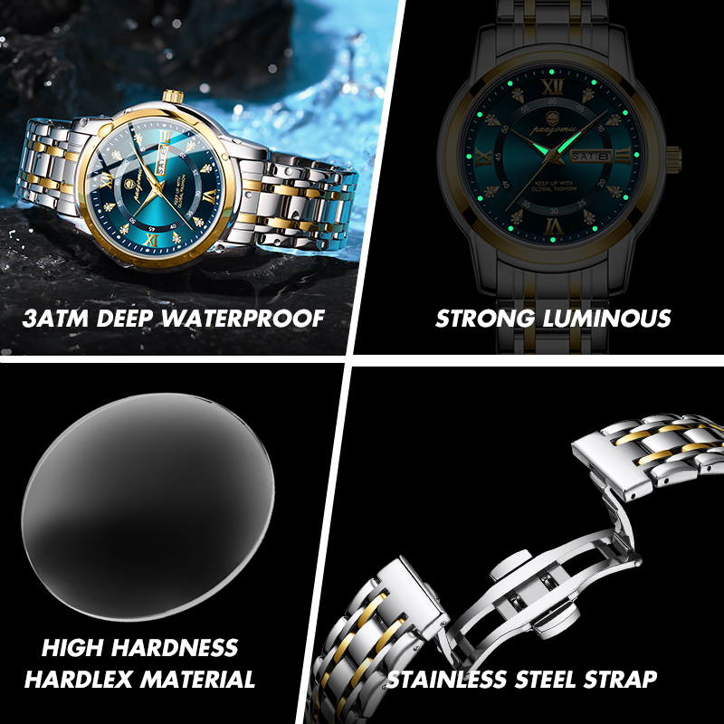 PAAZOMU Watch Men Women Diamon - Smartwatch Luxury Watches ulasan dan harga