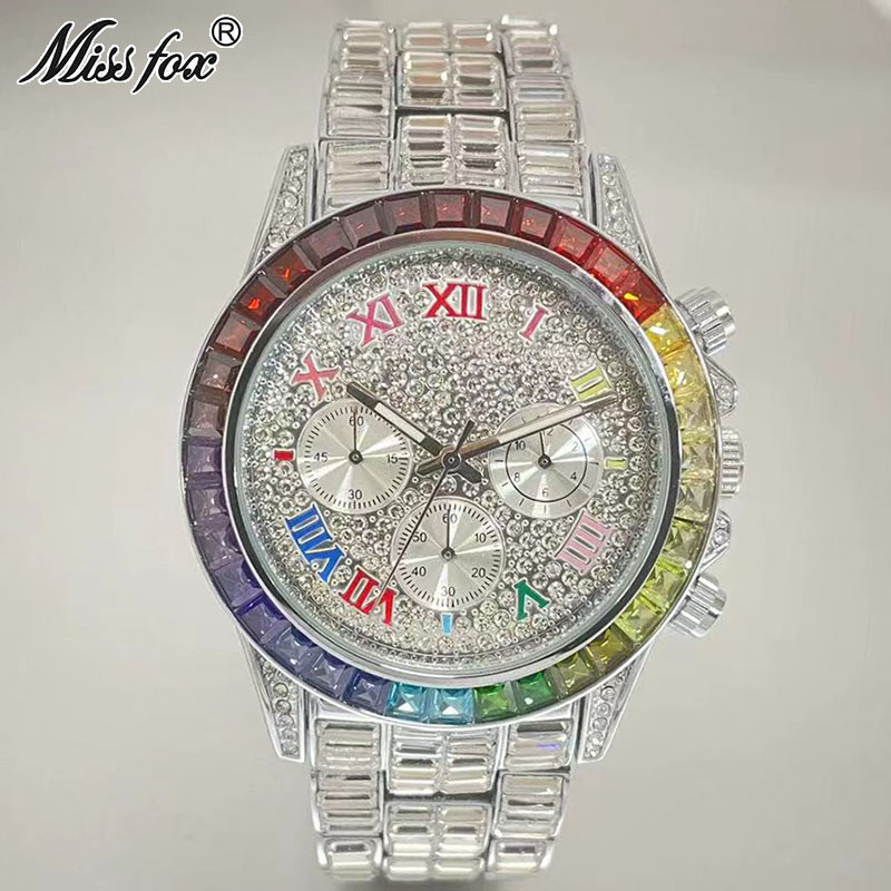 MISSFOX Luxury Iced Watch For  - Smartwatch Watches For Men Brands ulasan dan harga