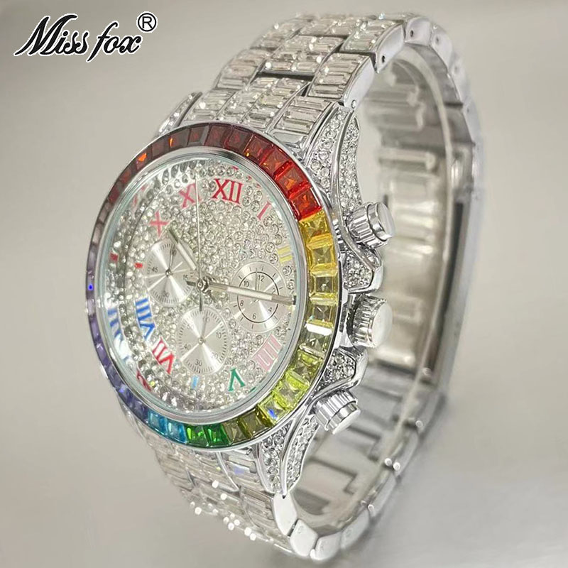 MISSFOX Luxury Iced Watch For  - Smartwatch Watches For Men Brands ulasan dan harga