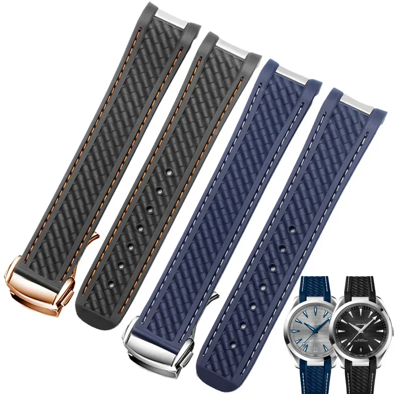 Curved 20mm Rubber Watchband F - Omega Watch Seamaster ulasan dan harga