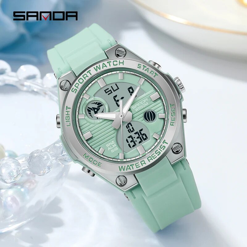 SANDA Brand G Style LED Digita - Waterproof Diving Watch ulasan dan harga