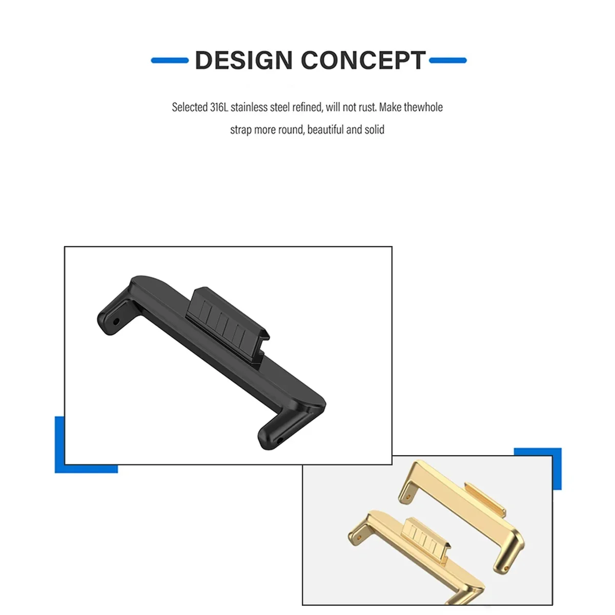 20mm 22mm 1Pair Adapter for Hu - Replacement Watch Bracelet ulasan dan harga