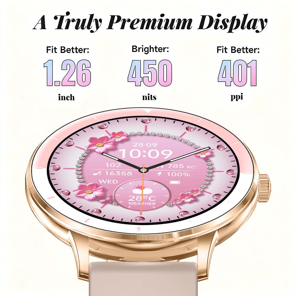 Women Smart Watch 1.26 Inch HD - Smartwatch Ladies Watches For Women ulasan dan harga