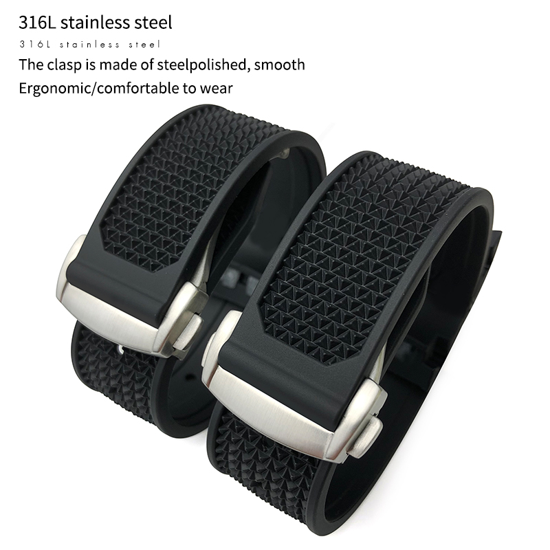 Rubber Watchband For Omega Spe - Omega Watch Seamaster ulasan dan harga