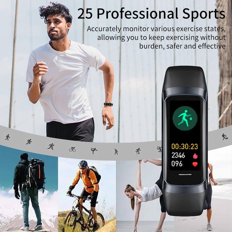 LIGE 1.1 Inch Amoled Heart Rat - Smartwatch Health Watches For Men ulasan dan harga