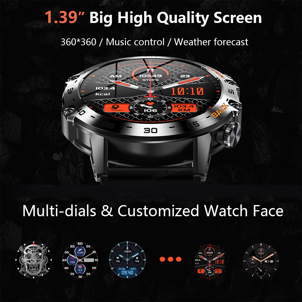 MEVADEN Steel 1.39 inch Men Lu - Smartwatch Health Watches For Men ulasan dan harga