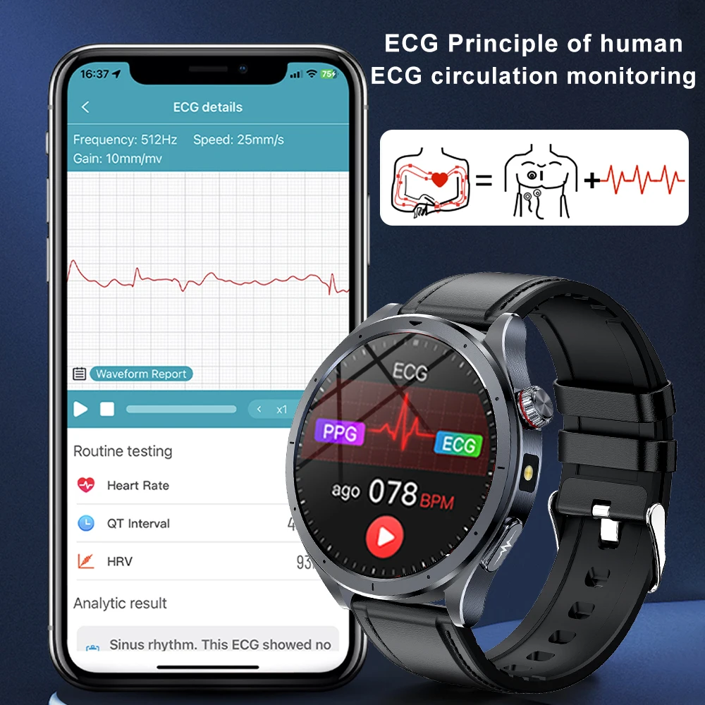 2025 New Health Detection ECG+ - Smartwatch Health Watches For Men ulasan dan harga