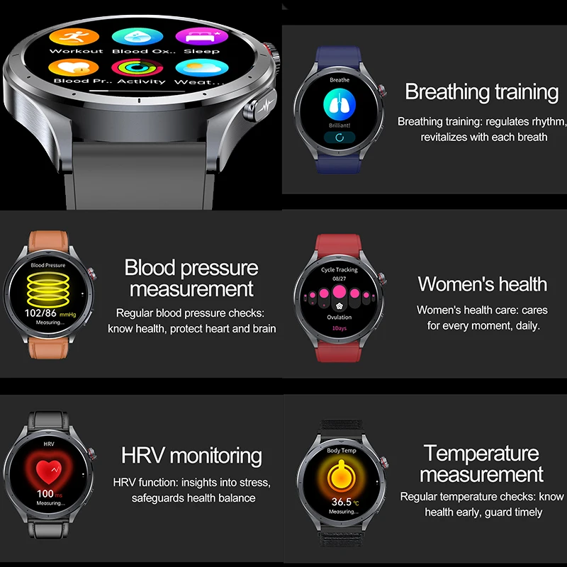 2025 New Health Detection ECG+ - Smartwatch Health Watches For Men ulasan dan harga