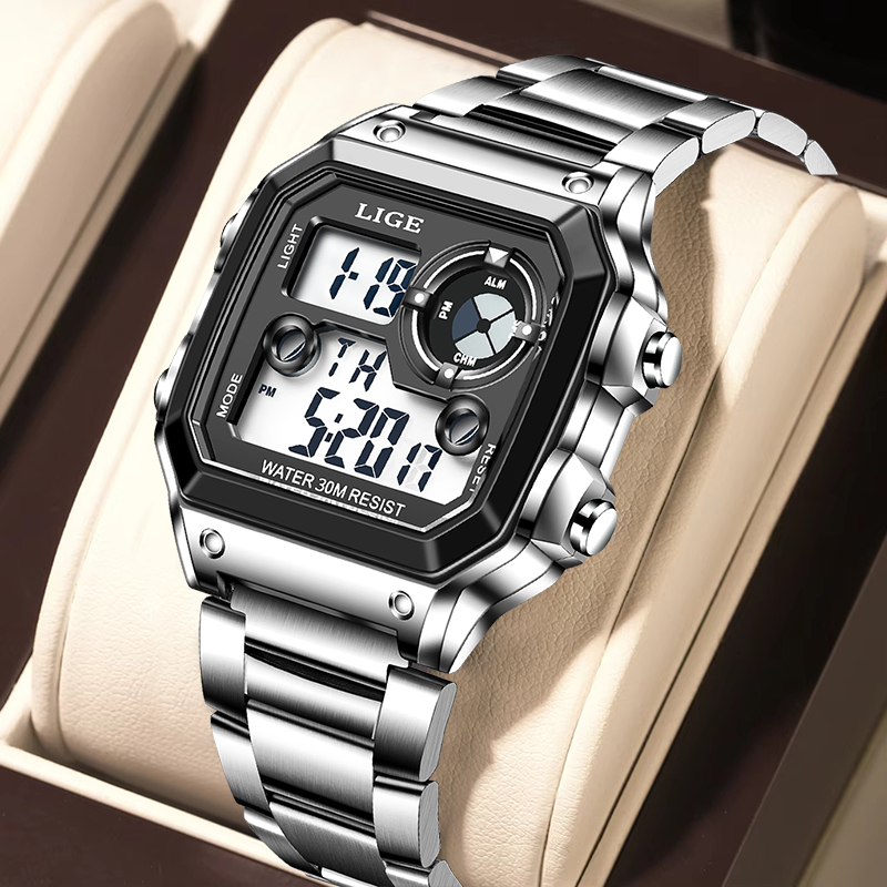 LIGE Fashion Casual Electronic - Analog Quartz Watch ulasan dan harga