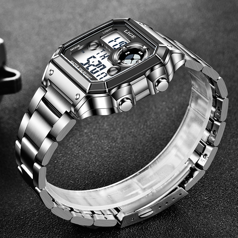 LIGE Fashion Casual Electronic - Analog Quartz Watch ulasan dan harga