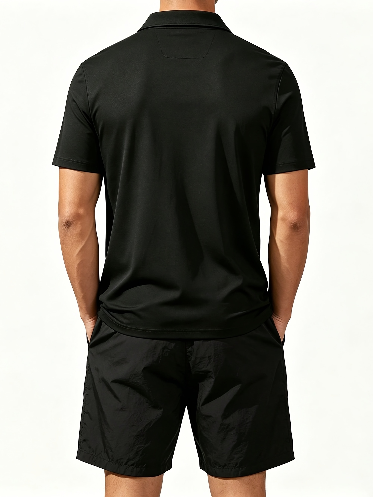 Men's Polo Shirt and Beach Sho - Watch S ulasan dan harga