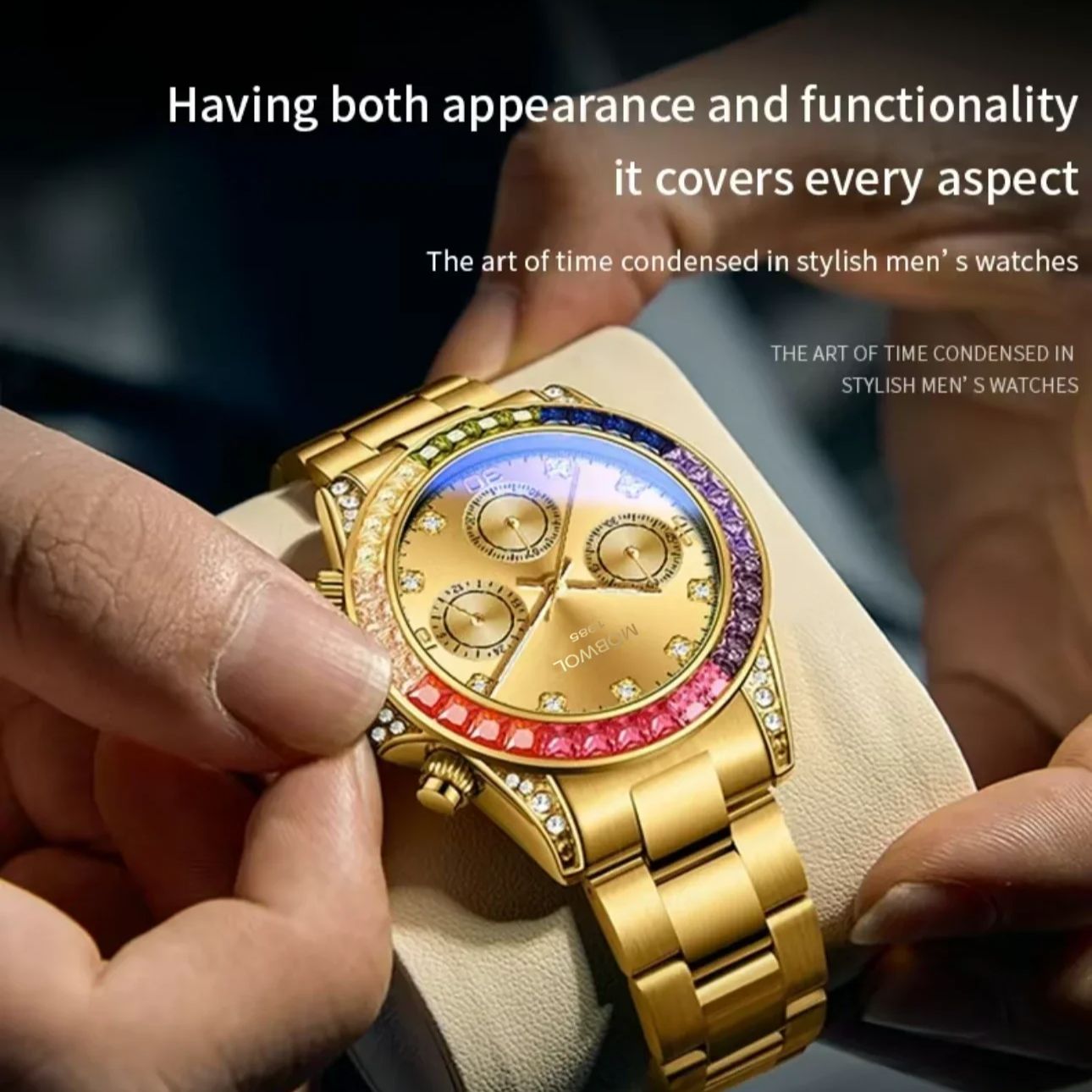 MOBWOL New Men Watch High-end  - Smartwatch Luxury Watches ulasan dan harga