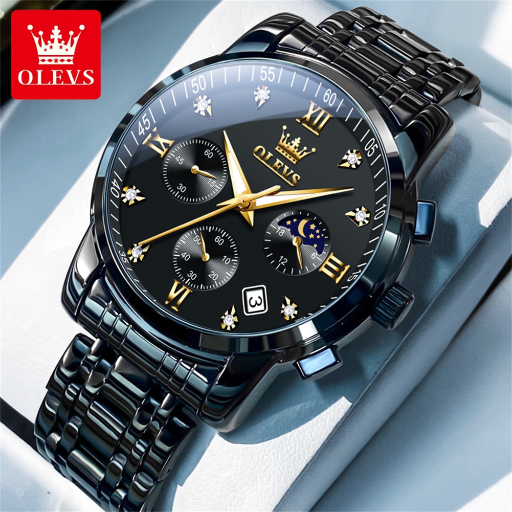 OLEVS Popular men's watches st - Analog Quartz Watch ulasan dan harga
