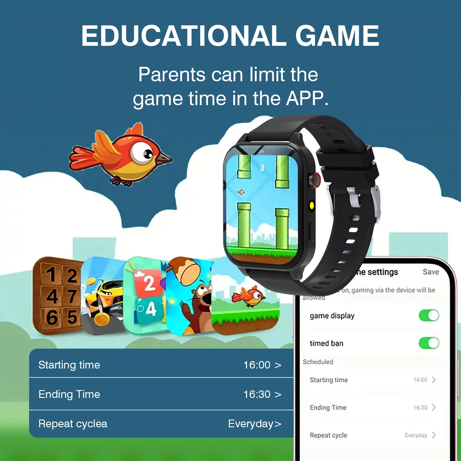 Kids′s Smart Watch 18 Games Ca - Smartwatch Watches For Kids ulasan dan harga