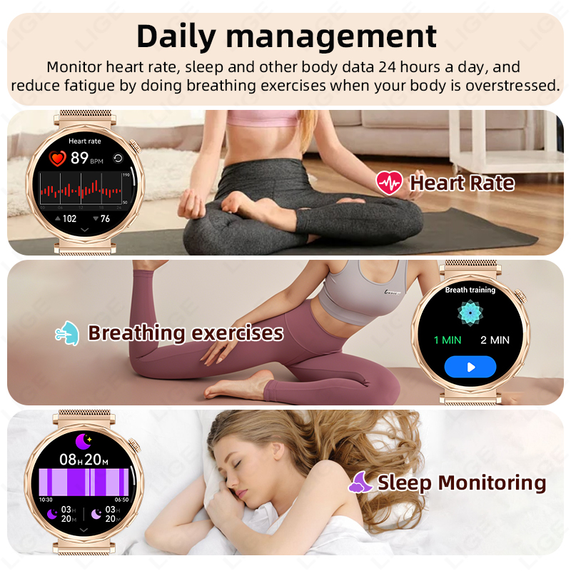 LIGE 2026 New Smart Watch Wome - Smartwatch Ladies Watches For Women ulasan dan harga