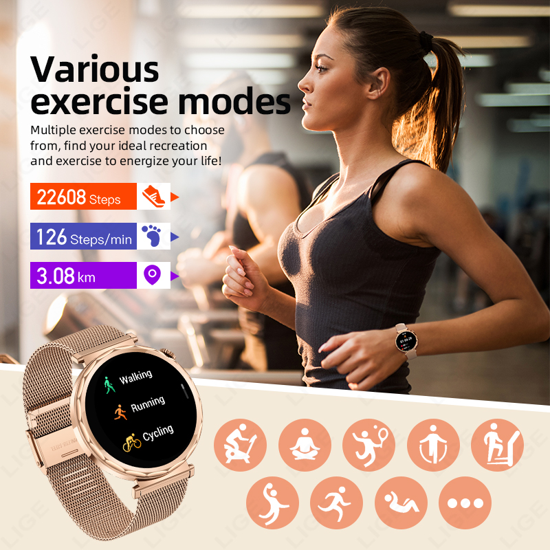 LIGE 2026 New Smart Watch Wome - Smartwatch Ladies Watches For Women ulasan dan harga