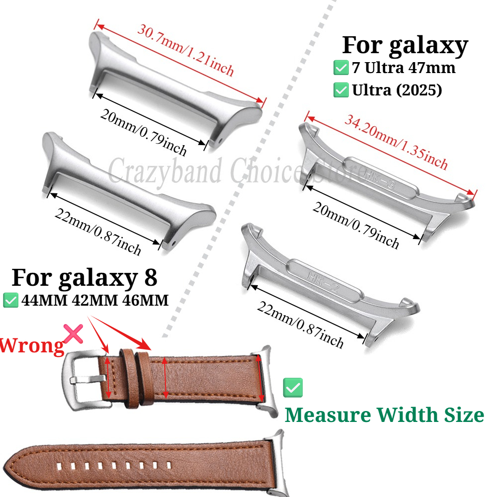 1 Pair Metal Connector for Sam - Replacement Watch Bracelet ulasan dan harga