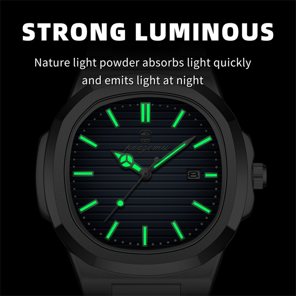 PAAZOMU Business Men Square Wa - Smartwatch Luxury Watches ulasan dan harga
