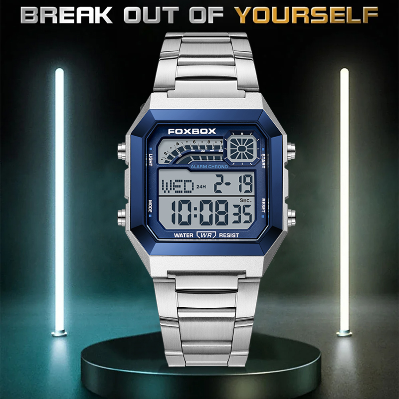 FOXBOX Fashion Luxury Digital  - Analog Quartz Watch ulasan dan harga