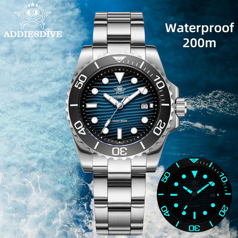 ADDIESDIVE Men's 2115 Quartz W - Waterproof Diving Watch ulasan dan harga
